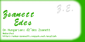 zsanett edes business card